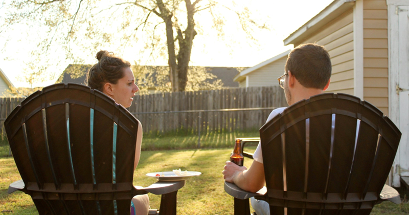 Entitled neighbors insist on arguing in backyard, accuse young family next door of eavesdropping while they're outside: 'We were minding our own business'