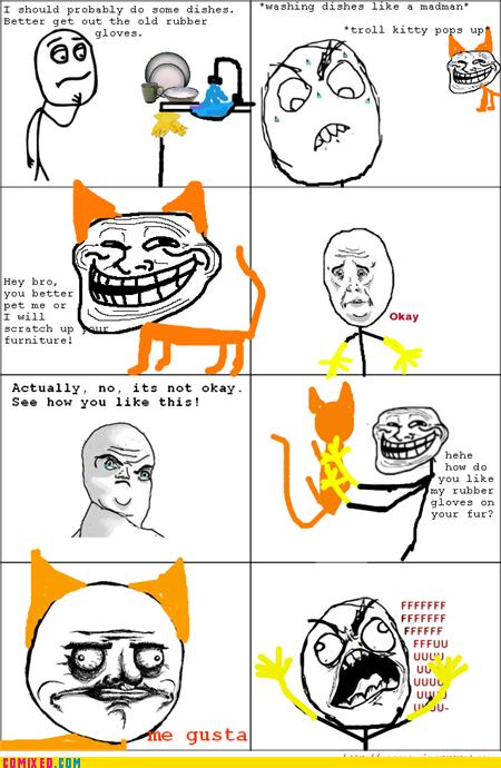 DAMN YOU TROLL KITTY! - Memebase - Funny Memes