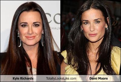 Kyle Richards Totally Looks Like Demi Moore - Totally Looks Like