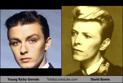 Young Ricky Gervais Totally Looks Like David Bowie - Totally Looks Like