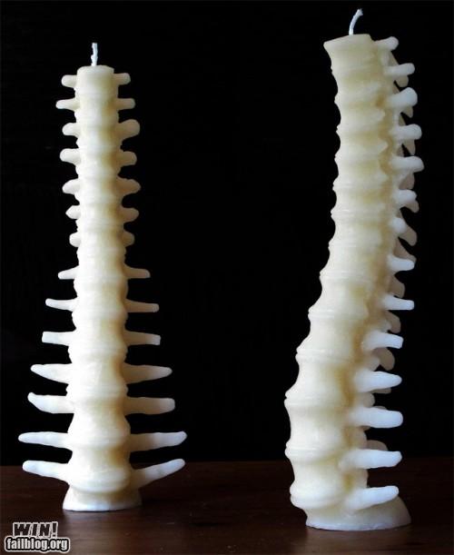 Spinal Column Candle WIN WIN! epic win photos