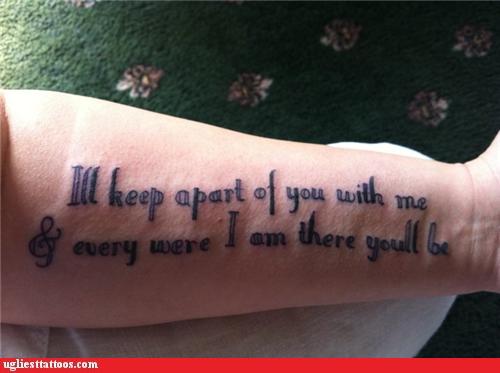 Yes, Please Do Keep Apart of Me - Ugliest Tattoos - funny tattoos | bad ...