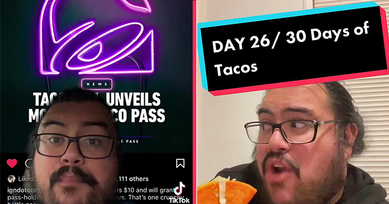 30 Days Of Taco Bell Man Eats A Free Taco From The Taco Lovers Pass Ever Day For A Month 5180