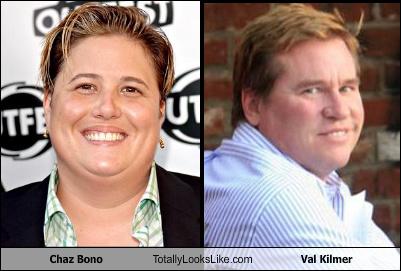 Chaz Bono Totally Looks Like Val Kilmer - Totally Looks Like