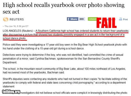 Probably Bad News: Yearbook Picture Fail - FAIL Blog - Funny Fails