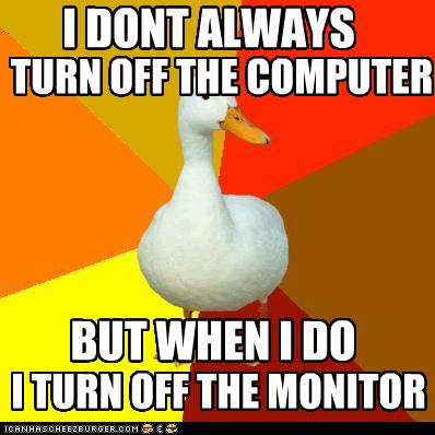 Technologically Impaired Duck Actually Just Unplugs It Directly ...