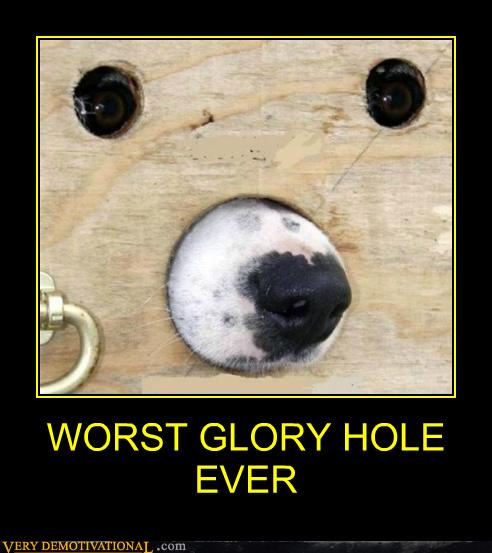 WORST GLORY HOLE EVER - Very Demotivational - Demotivational Posters