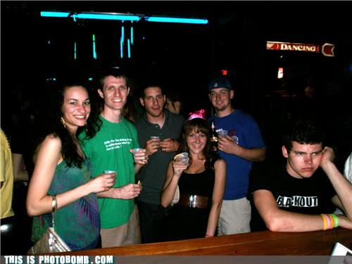 Debbie Downer Hates This Bar Photobombs Photobomb That Guy cheezburger