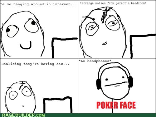 Rage Comics - poker face - Rage Comics - rage comics - Cheezburger