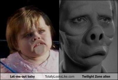 Let-Me-Out Baby Totally Looks Like Twilight Zone Alien - Totally Looks Like