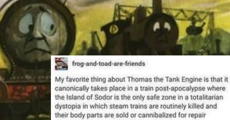 thomas the tank engine dark