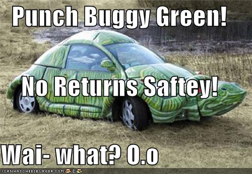 green punch buggy