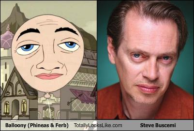 Balloony Phineas Ferb Totally Looks Like Steve Buscemi