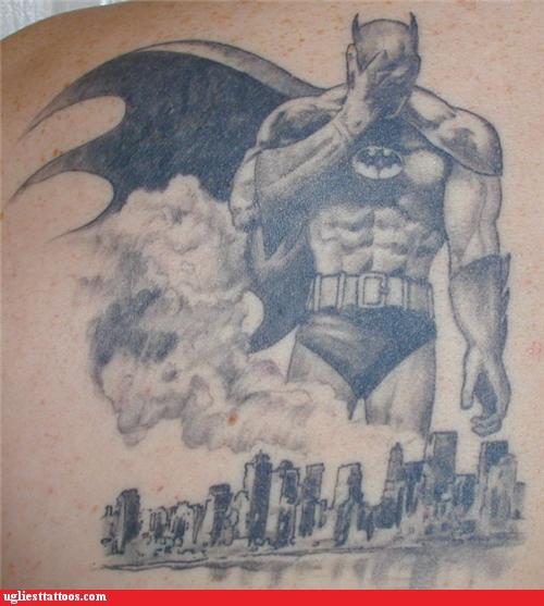 You and Me Both, Batman. You and Me Both - Ugliest Tattoos - funny tattoos  | bad tattoos | horrible tattoos | tattoo fail