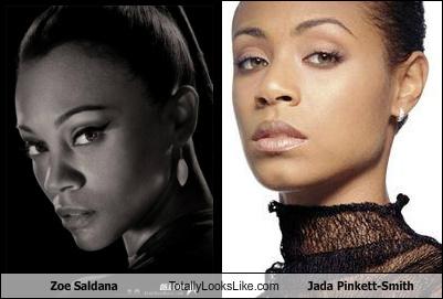 Zoe Saldana Totally Looks Like Jada Pinkett-Smith - Totally Looks Like