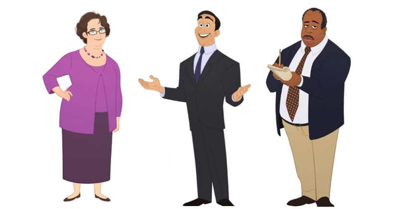 Artist Turns 'the Office' Cast Into Lovable Cartoon Characters