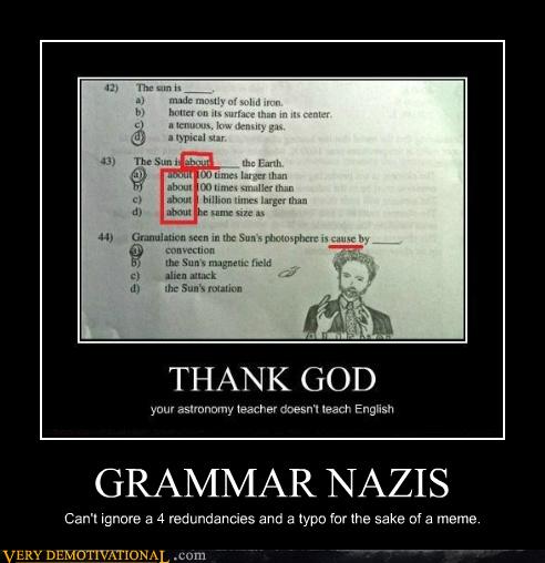 grammar nazi cat meme