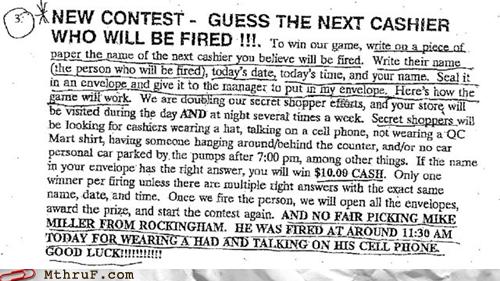 Oooh Fun I Love Contests - Monday Thru Friday - job fails