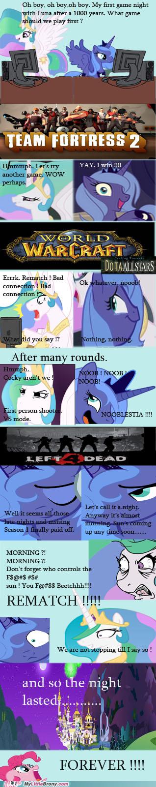 Luna Iz Teh Best Gamer - My Little Brony - My Little Pony, Friendship 