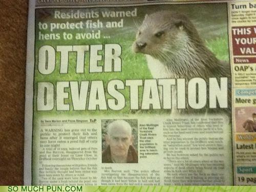 Puns - otter - Funny Puns - Pun Pictures - Cheezburger