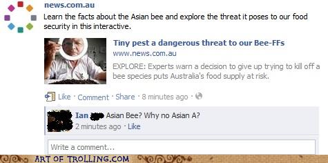 Disappointed Bee Keeper - Art of Trolling - Troll | Trolling | Yahoo ...