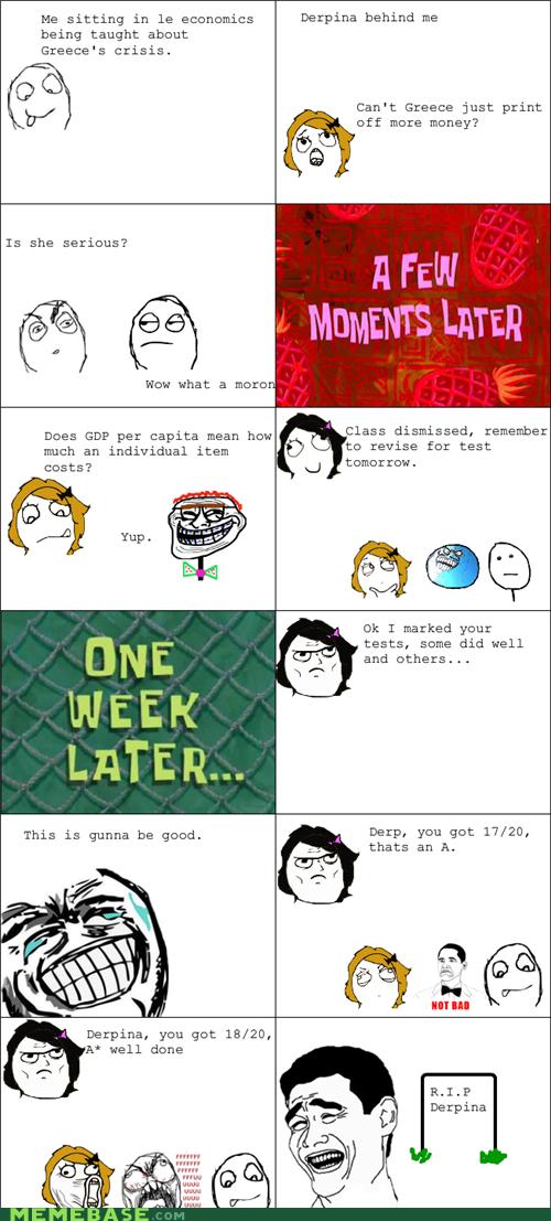 Economic Crisis in the Classroom - Rage Comics - rage comics