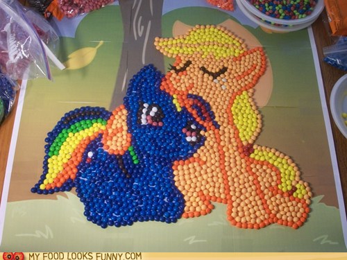 Apple Jack and Rainbow Dash Skittles - Cheezburger - Funny 