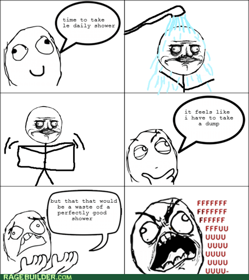 Rage Comics - shower - Rage Comics - rage comics - Cheezburger