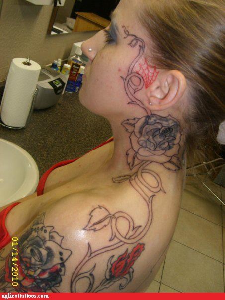 Ugliest Tattoos - face tats - Page 7 - Bad tattoos of horrible fail