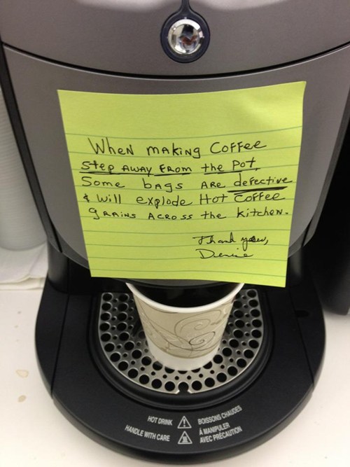 Office Coffee It's a Trap! FAIL Blog Funny Fails