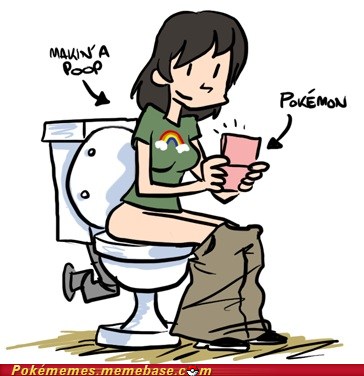 Girl Pooping Toilet