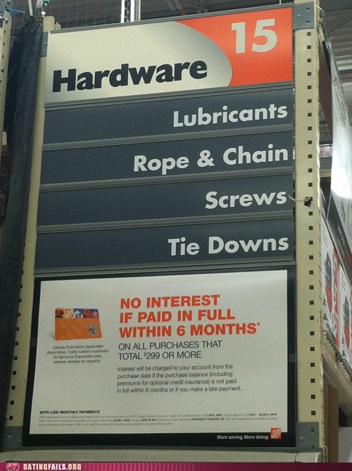 The Most Popular Aisle At Home Depot Dating Fails dating memes, dating fails, fail memes