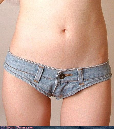 jean shorts underwear