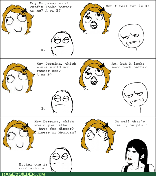 Pick the One You Don't Want - Rage Comics - rage comics