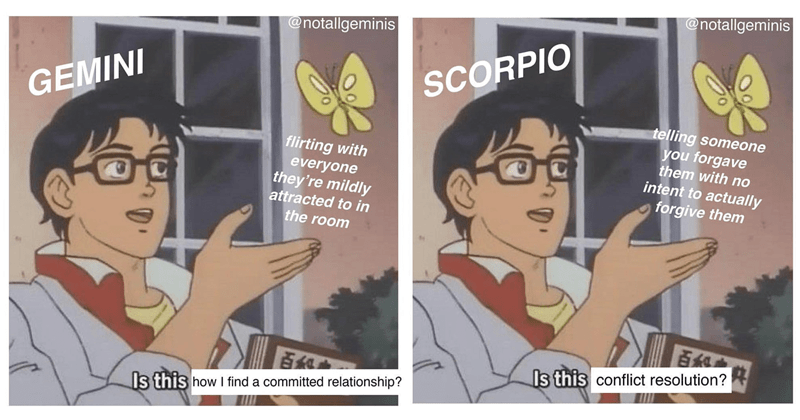 Astrology Meets 'Is This A Pigeon' In These Insanely Relatable Memes ...