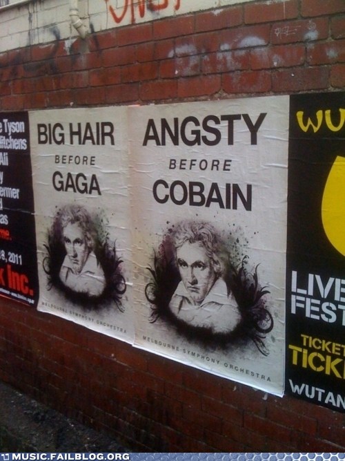 Hipster Beethoven poster