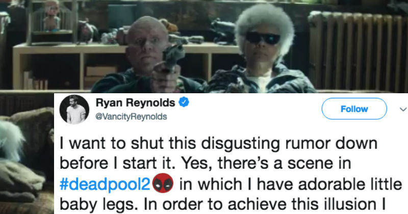 Ryan Reynolds Shuts Down Ridiculous Baby Legs Rumor In