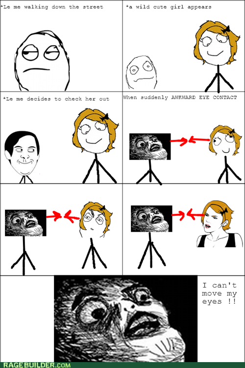 Locked Eyes From Across the Street Rage Comics rage comics