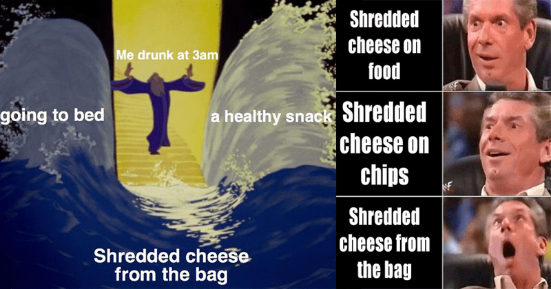 Shredded Cheese From The Bag' Memes Are Too Damn Relatable - Memebase - Funny  Memes