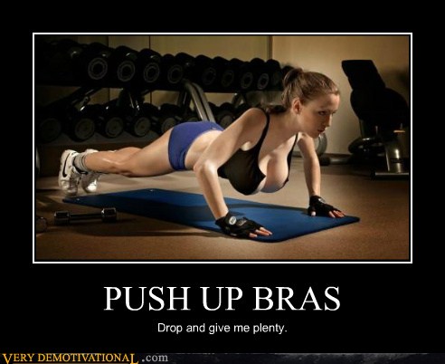 Funny push-up bra cartoon humor  Pintast - image #1761397 on