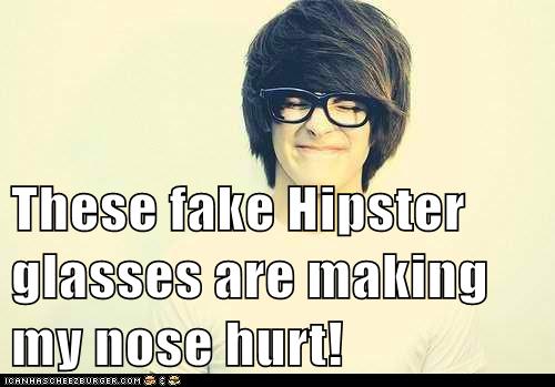 fake hipster glasses