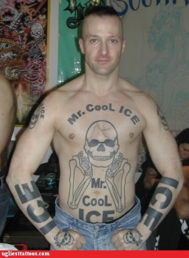 I Think His Name is Mr. Cool Ice - Ugliest Tattoos - funny tattoos | bad  tattoos | horrible tattoos | tattoo fail