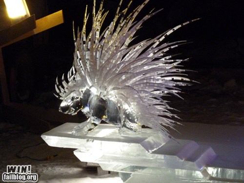 porcupine garden statue