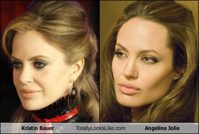 Kristin Bauer Totally Looks Like Angelina Jolie - Totally Looks Like