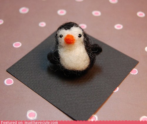 Needle Felted Penguin - Must Have Cool - Cool Collectible Geeky Products