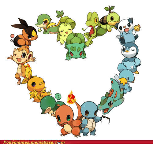 Love ALL the Starters! - Pokémemes - Pokémon, Pokémon GO