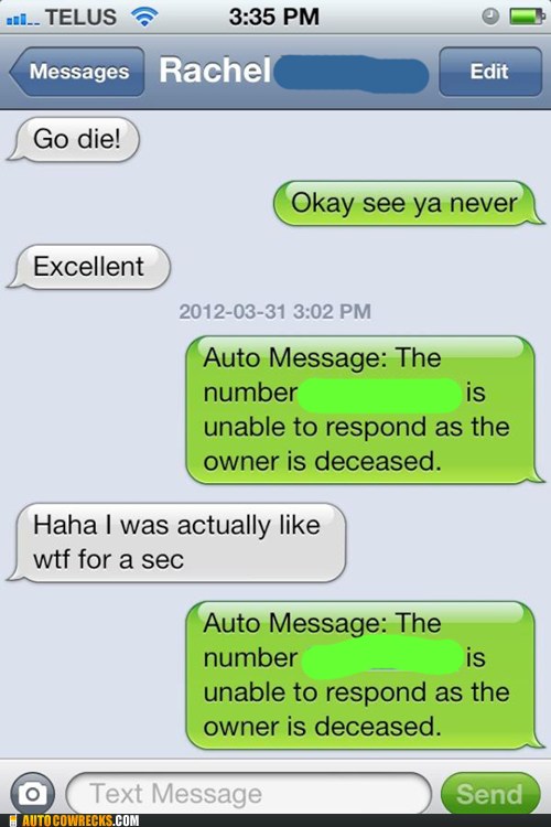 Dial D for DEAD - Autocowrecks - Funny Collection of FAIL Autocorrects ...