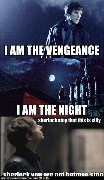 Sherlock, you're not Batman. Stop. - Cheezburger - Funny ...