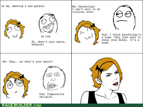 Don't You Psychoanalyze My Major - Rage Comics - rage comics