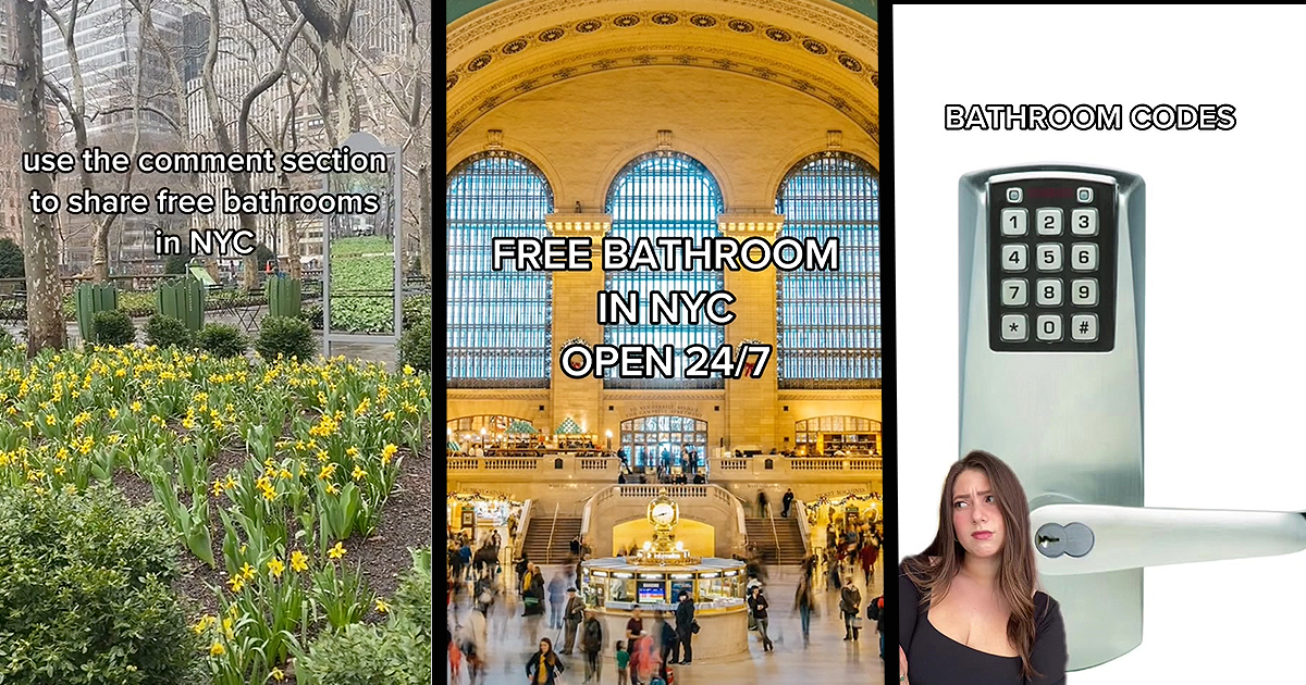 https://i.chzbgr.com/original/618247/h0DCB0D58/woman-dedicates-entire-tiktok-to-providing-bathroom-codes-free-bathroom-locations-in-nyc